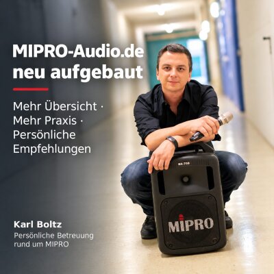MIPRO-Audio.de neu aufgebaut – mehr Übersicht, mehr Praxis und persönliche Empfehlungen - MIPRO-Audio.de neu aufgebaut | Praxis, Tipps &amp; Empfehlungen