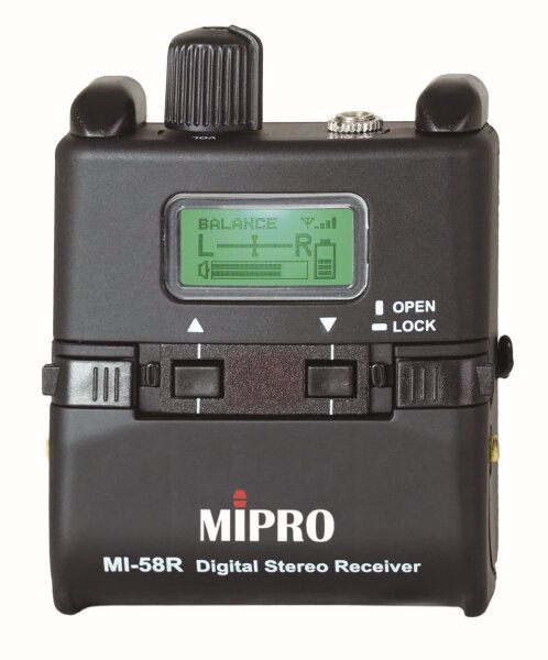 MIPRO MI-58R Digitaler Stereo Taschenempfänger (5,8 GHz)