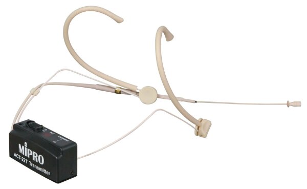 MIPRO ACT-22T UHF Miniatursender mit Headset MU-23d (823-832 MHz)