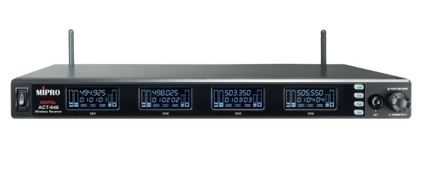 MIPRO ACT-646 Digitaler UHF 4-Kanalempfänger (542-590 MHz)