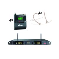 MIPRO 4-Kanal Mikrofon Set ACT-5800/MU-55 (5,8 GHz)