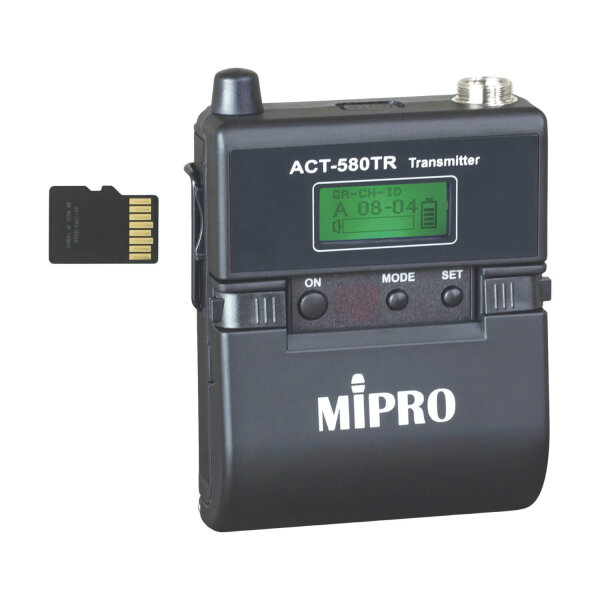 MIPRO ACT-580TR Taschensender mit Aufnahmefunktion - 5,8 GHz