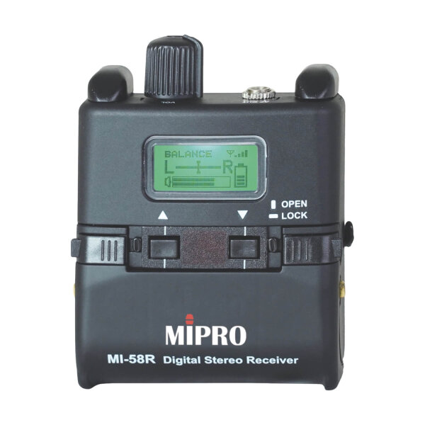MIPRO MI-58R In-Ear-Stereo-Taschenempfänger - 5,8 GHz